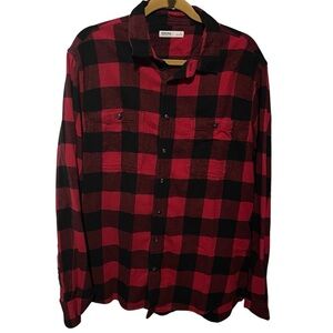 Sonoma Red Black Buffalo Plaid Men's Shirt XL